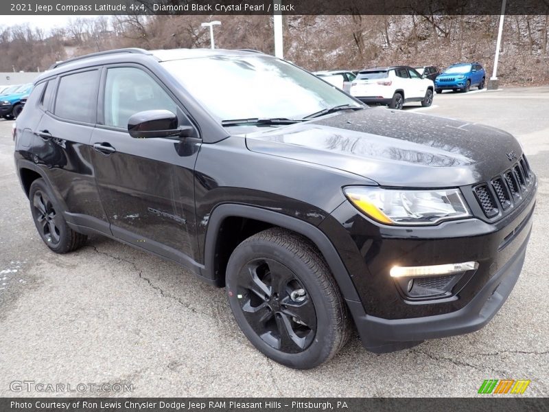 Diamond Black Crystal Pearl / Black 2021 Jeep Compass Latitude 4x4