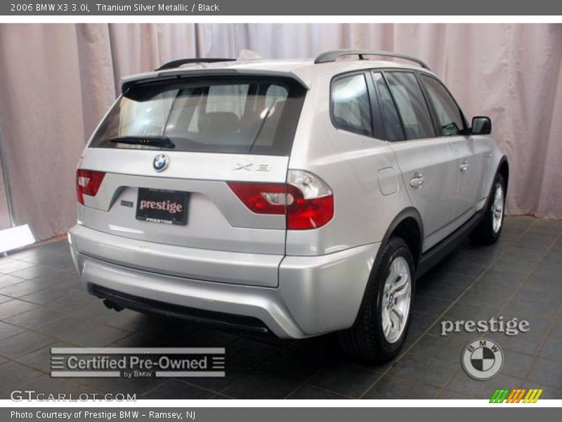 Titanium Silver Metallic / Black 2006 BMW X3 3.0i