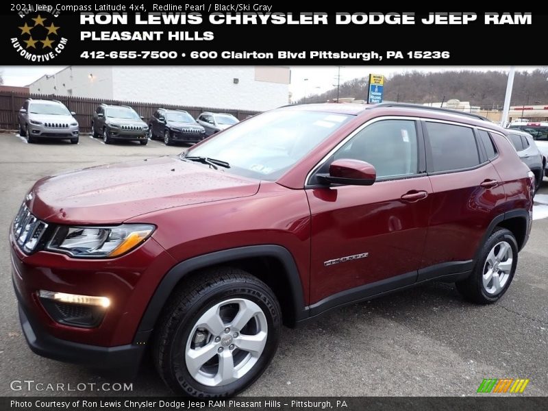 Redline Pearl / Black/Ski Gray 2021 Jeep Compass Latitude 4x4