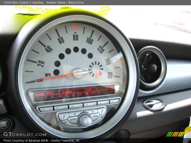Mellow Yellow / Black/Grey 2009 Mini Cooper S Hardtop