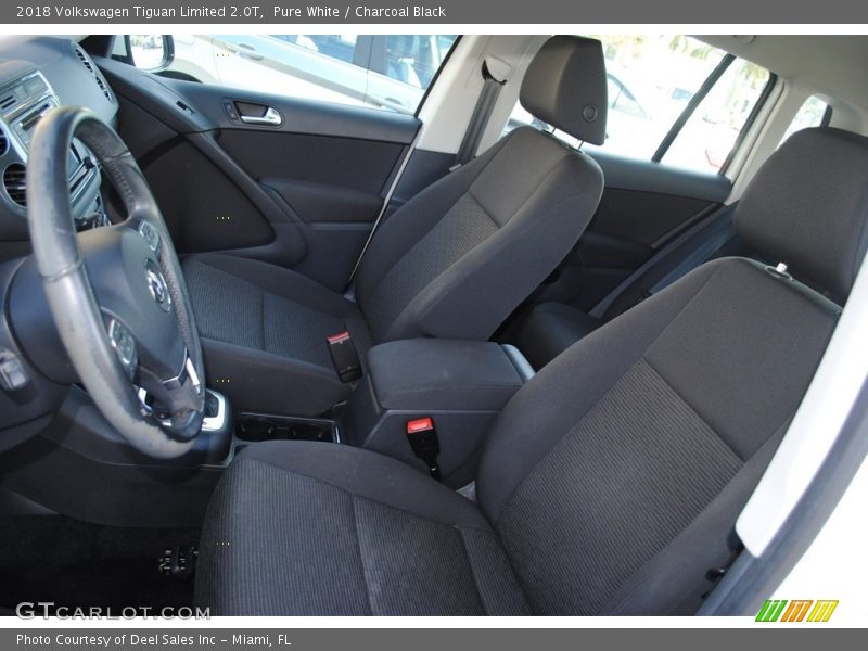 Pure White / Charcoal Black 2018 Volkswagen Tiguan Limited 2.0T
