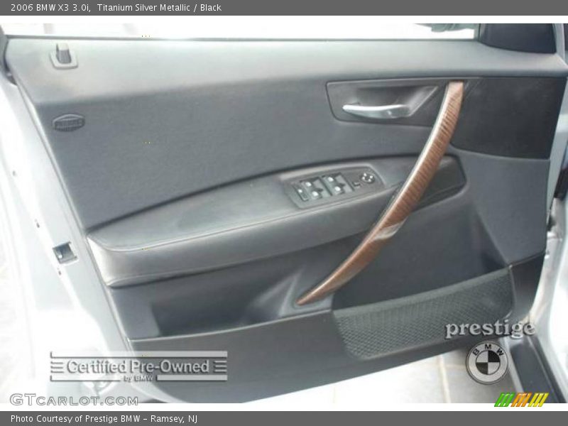 Titanium Silver Metallic / Black 2006 BMW X3 3.0i