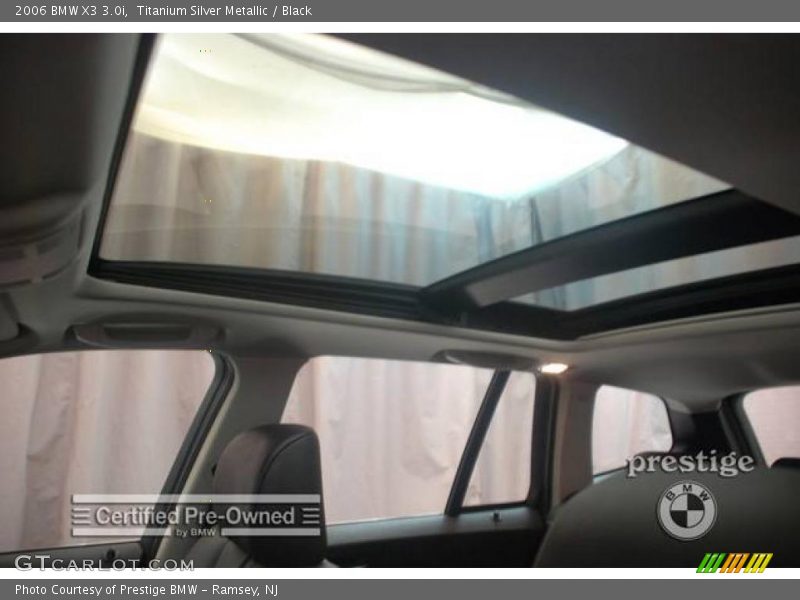 Titanium Silver Metallic / Black 2006 BMW X3 3.0i