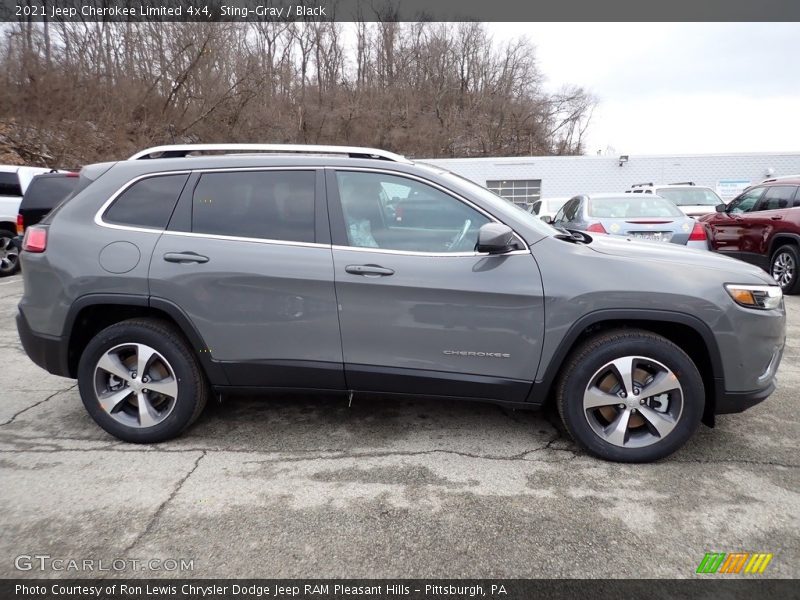 Sting-Gray / Black 2021 Jeep Cherokee Limited 4x4