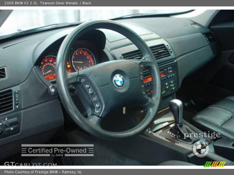 Titanium Silver Metallic / Black 2006 BMW X3 3.0i