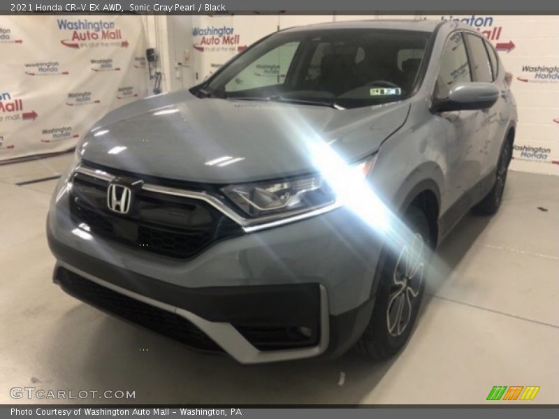 Sonic Gray Pearl / Black 2021 Honda CR-V EX AWD