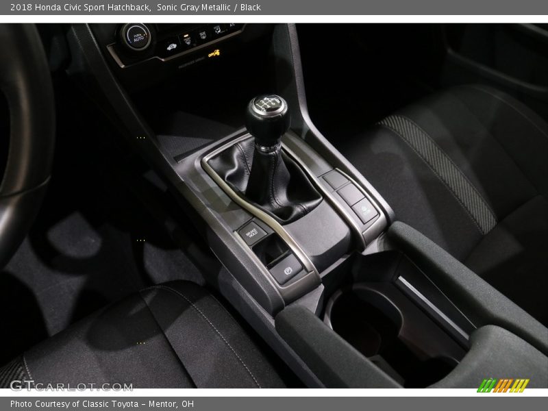 Sonic Gray Metallic / Black 2018 Honda Civic Sport Hatchback