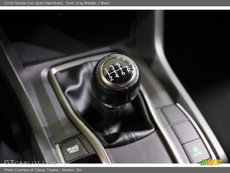 Sonic Gray Metallic / Black 2018 Honda Civic Sport Hatchback