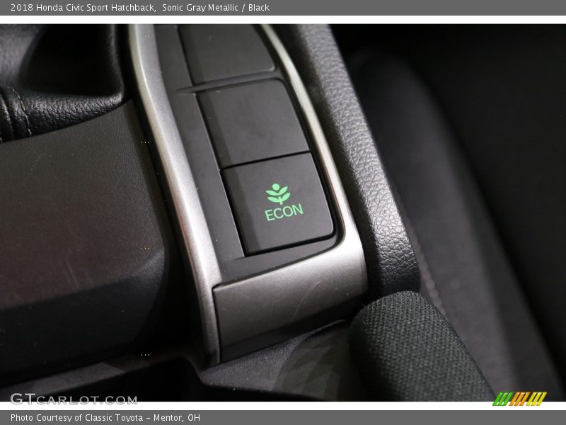 Sonic Gray Metallic / Black 2018 Honda Civic Sport Hatchback