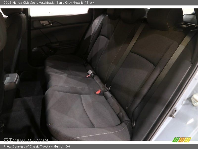 Sonic Gray Metallic / Black 2018 Honda Civic Sport Hatchback