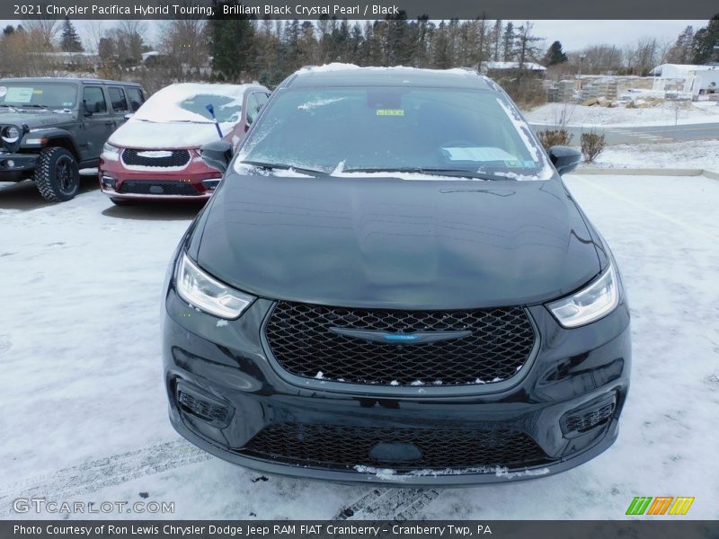 Brilliant Black Crystal Pearl / Black 2021 Chrysler Pacifica Hybrid Touring