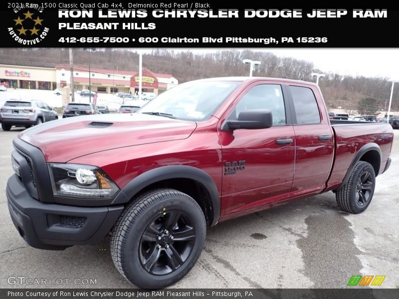 Delmonico Red Pearl / Black 2021 Ram 1500 Classic Quad Cab 4x4