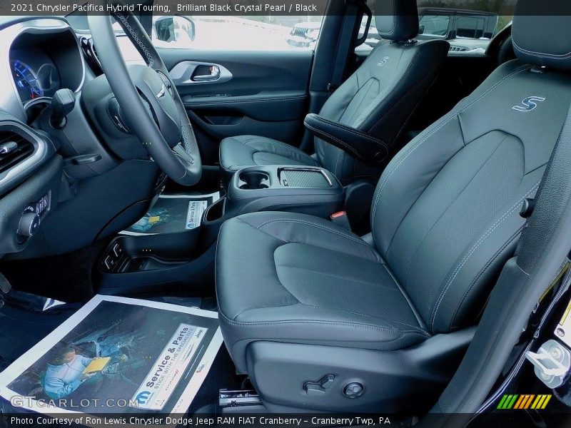 Brilliant Black Crystal Pearl / Black 2021 Chrysler Pacifica Hybrid Touring