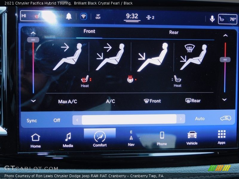 Brilliant Black Crystal Pearl / Black 2021 Chrysler Pacifica Hybrid Touring