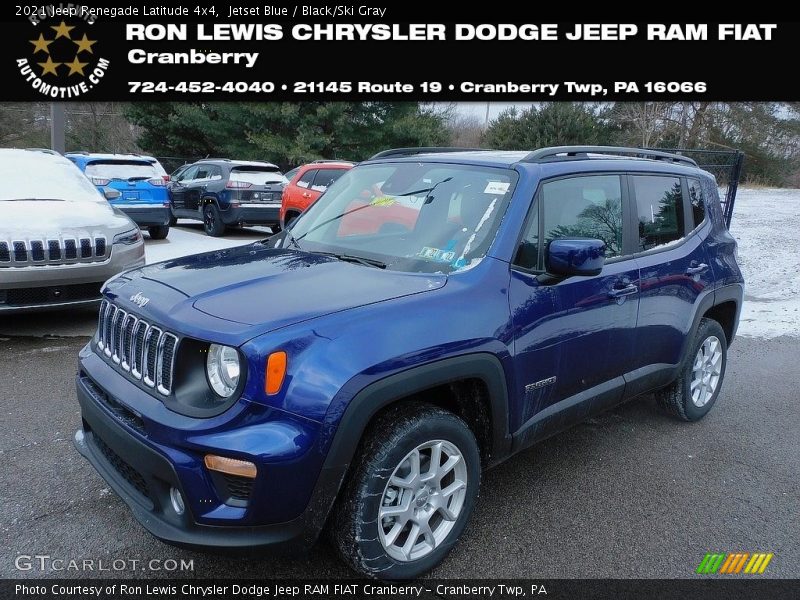 Jetset Blue / Black/Ski Gray 2021 Jeep Renegade Latitude 4x4