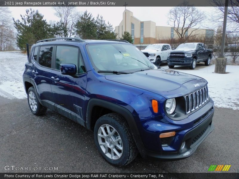 Jetset Blue / Black/Ski Gray 2021 Jeep Renegade Latitude 4x4