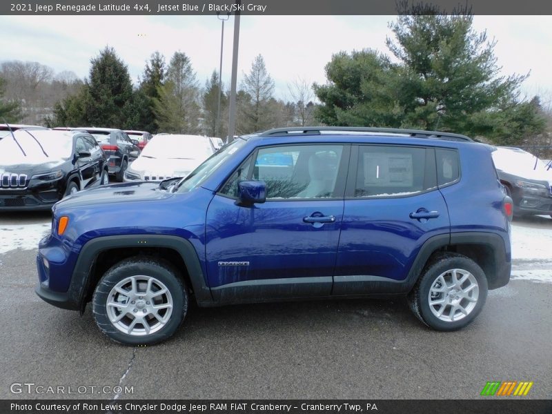 Jetset Blue / Black/Ski Gray 2021 Jeep Renegade Latitude 4x4