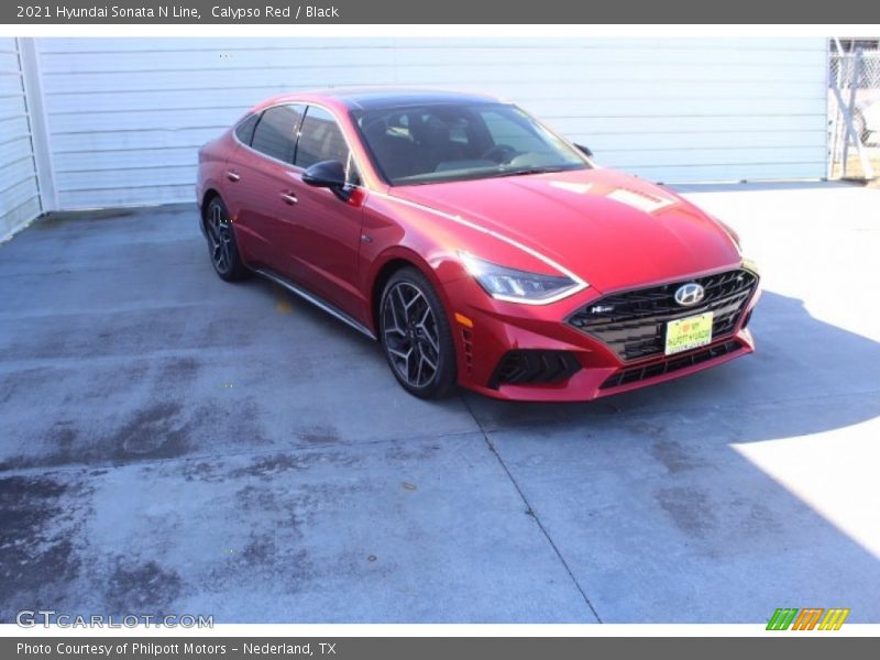 Calypso Red / Black 2021 Hyundai Sonata N Line
