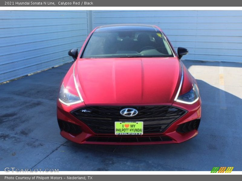 Calypso Red / Black 2021 Hyundai Sonata N Line