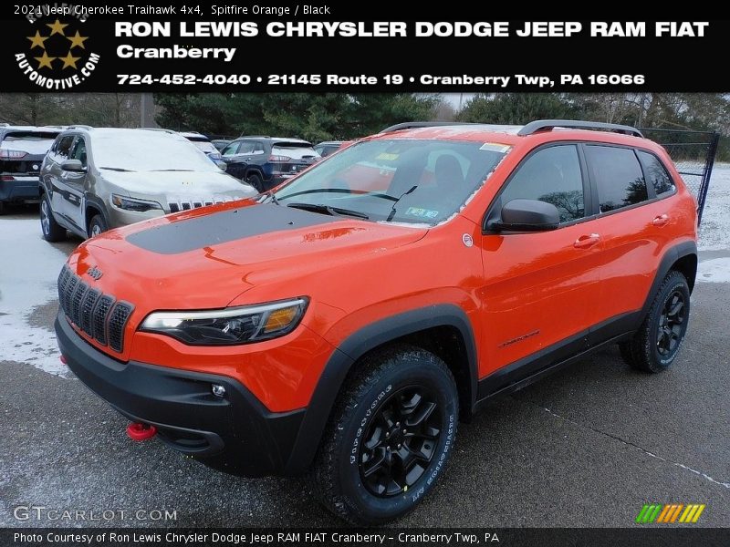 Spitfire Orange / Black 2021 Jeep Cherokee Traihawk 4x4