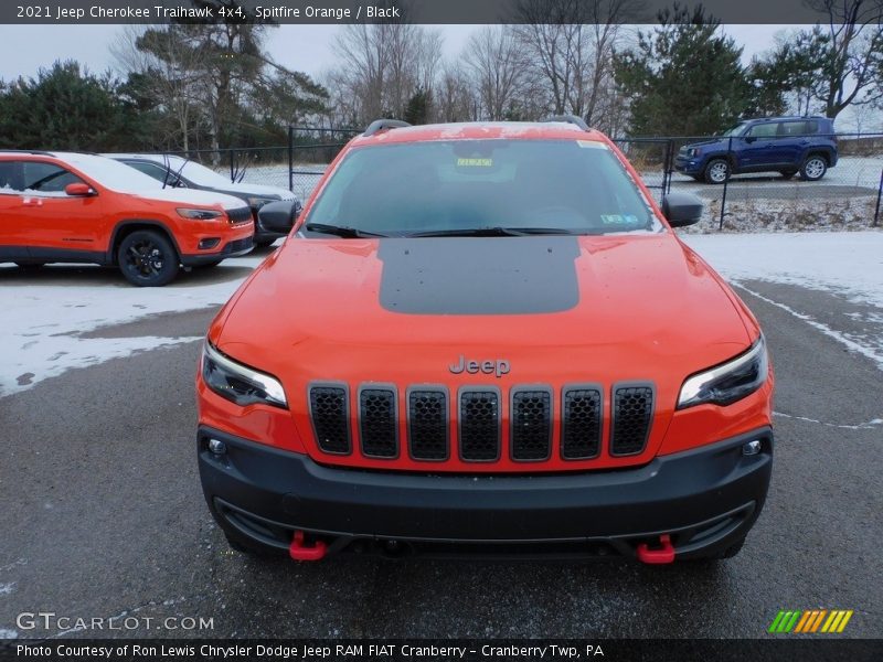 Spitfire Orange / Black 2021 Jeep Cherokee Traihawk 4x4
