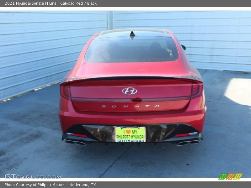Calypso Red / Black 2021 Hyundai Sonata N Line