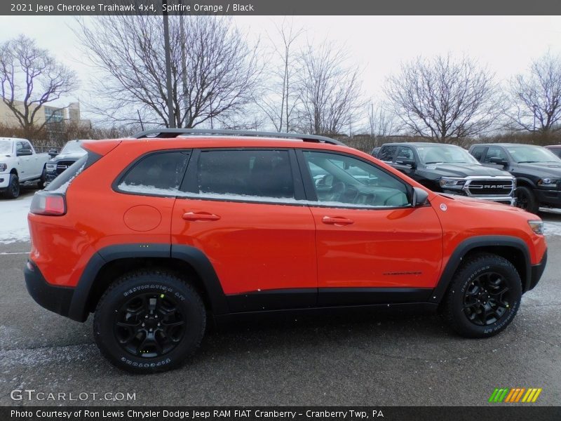 Spitfire Orange / Black 2021 Jeep Cherokee Traihawk 4x4