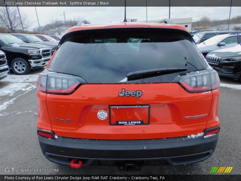 Spitfire Orange / Black 2021 Jeep Cherokee Traihawk 4x4