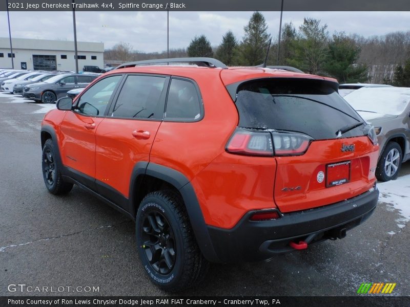 Spitfire Orange / Black 2021 Jeep Cherokee Traihawk 4x4