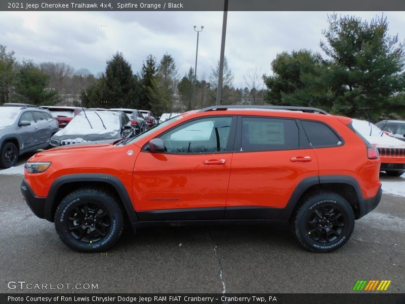 Spitfire Orange / Black 2021 Jeep Cherokee Traihawk 4x4