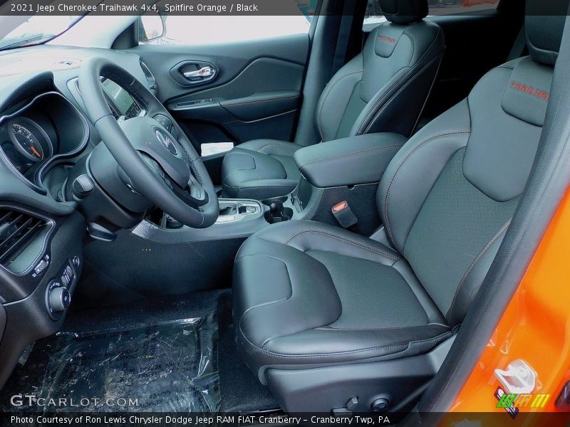 Spitfire Orange / Black 2021 Jeep Cherokee Traihawk 4x4