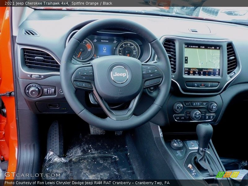 Spitfire Orange / Black 2021 Jeep Cherokee Traihawk 4x4