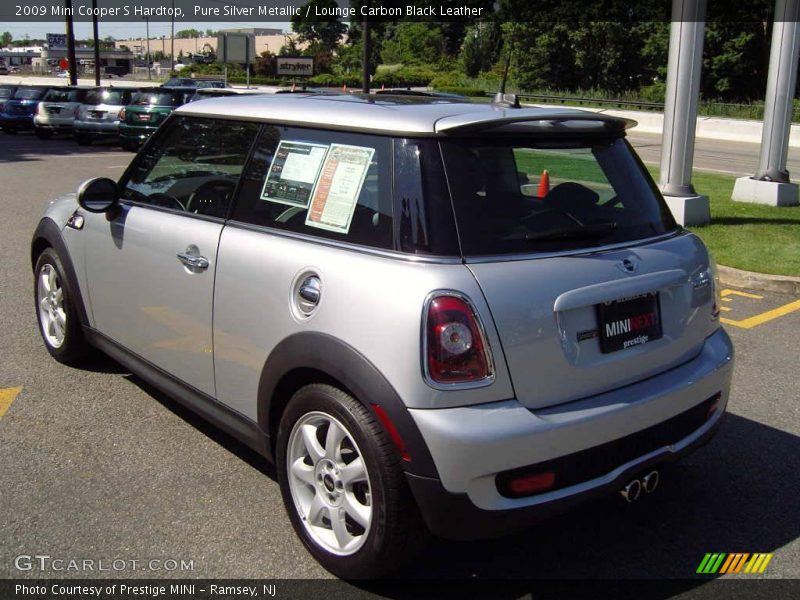 Pure Silver Metallic / Lounge Carbon Black Leather 2009 Mini Cooper S Hardtop