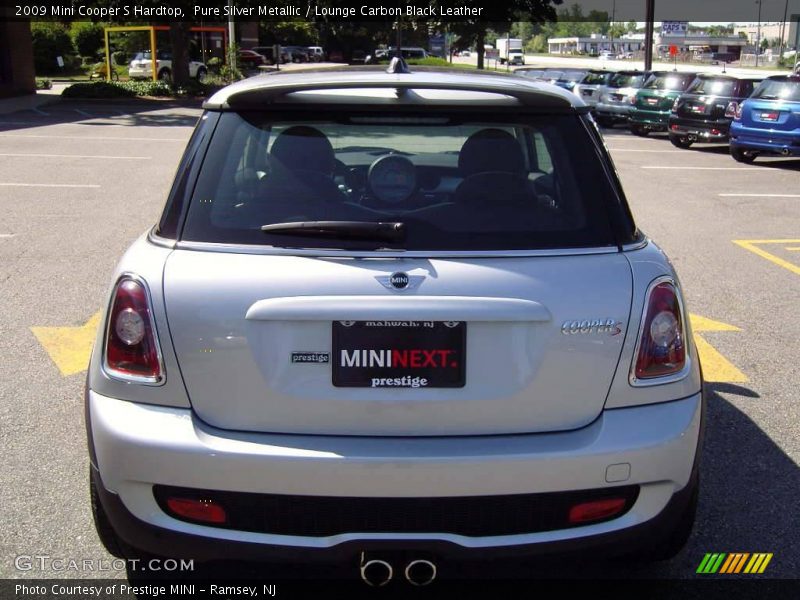 Pure Silver Metallic / Lounge Carbon Black Leather 2009 Mini Cooper S Hardtop