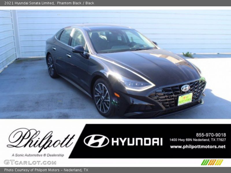Phantom Black / Black 2021 Hyundai Sonata Limited