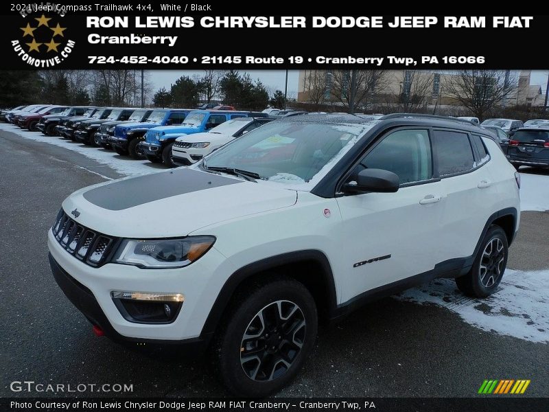 White / Black 2021 Jeep Compass Trailhawk 4x4