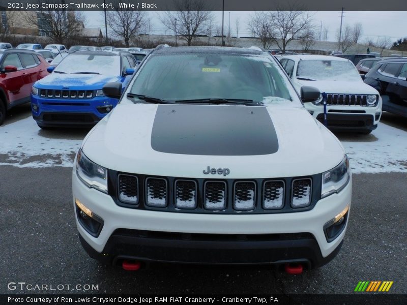 White / Black 2021 Jeep Compass Trailhawk 4x4