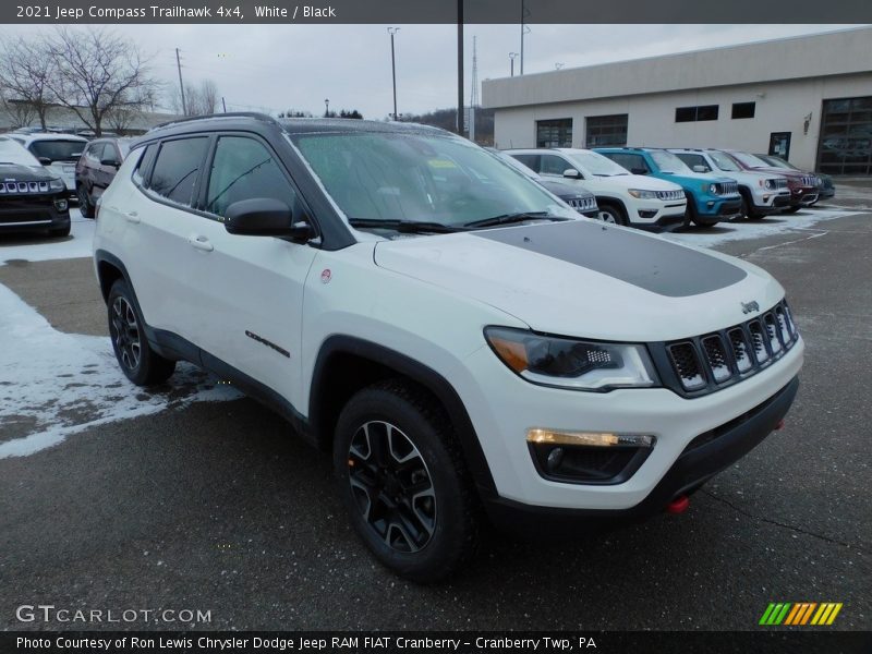 White / Black 2021 Jeep Compass Trailhawk 4x4