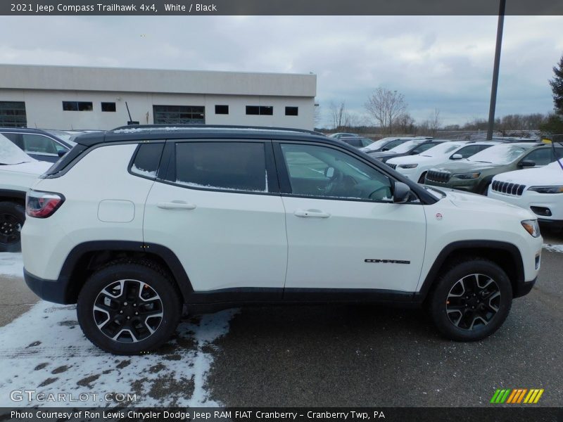 White / Black 2021 Jeep Compass Trailhawk 4x4