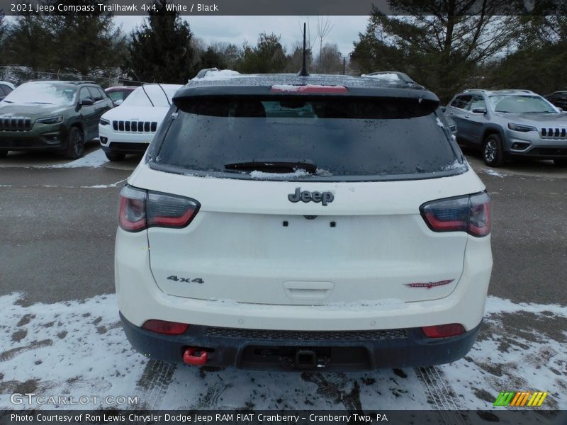 White / Black 2021 Jeep Compass Trailhawk 4x4