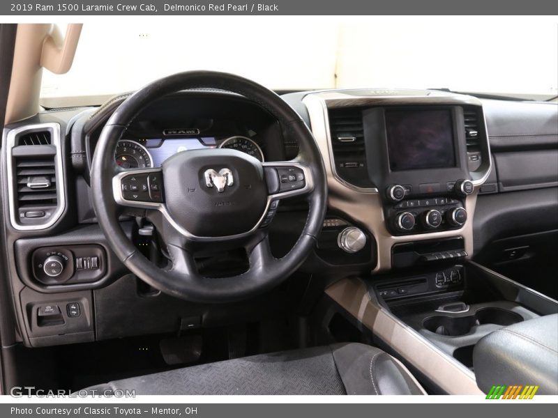 Delmonico Red Pearl / Black 2019 Ram 1500 Laramie Crew Cab