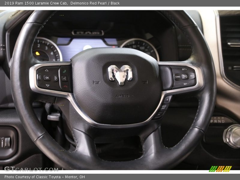 Delmonico Red Pearl / Black 2019 Ram 1500 Laramie Crew Cab