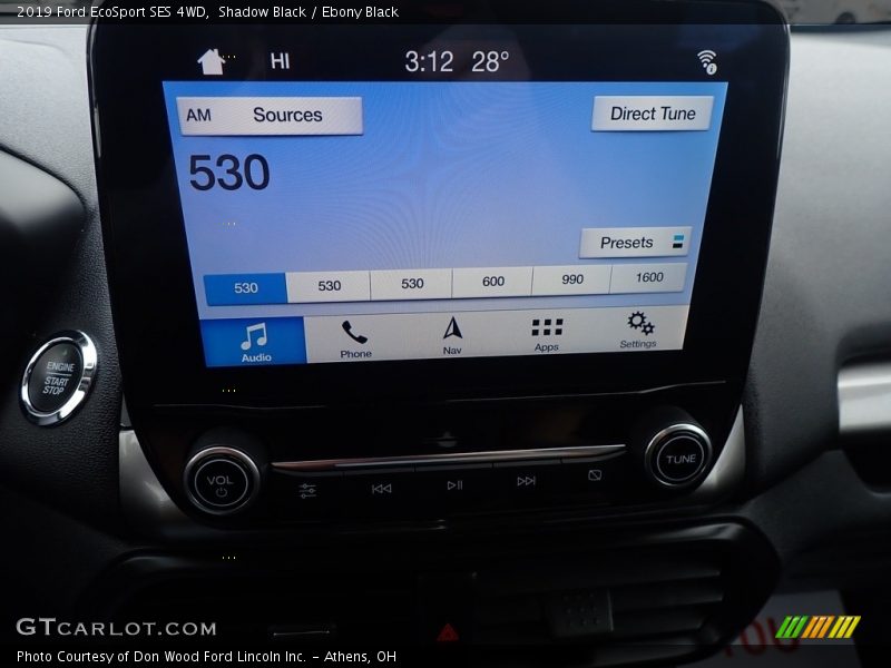 Shadow Black / Ebony Black 2019 Ford EcoSport SES 4WD