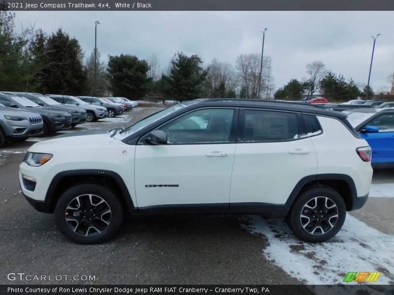 White / Black 2021 Jeep Compass Trailhawk 4x4