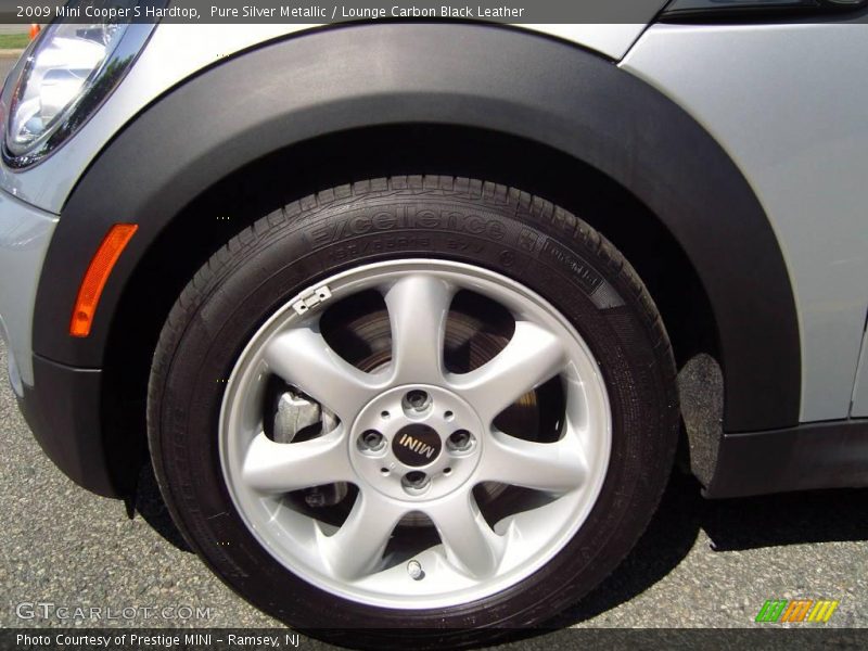 Pure Silver Metallic / Lounge Carbon Black Leather 2009 Mini Cooper S Hardtop