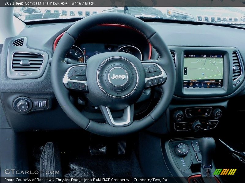 White / Black 2021 Jeep Compass Trailhawk 4x4
