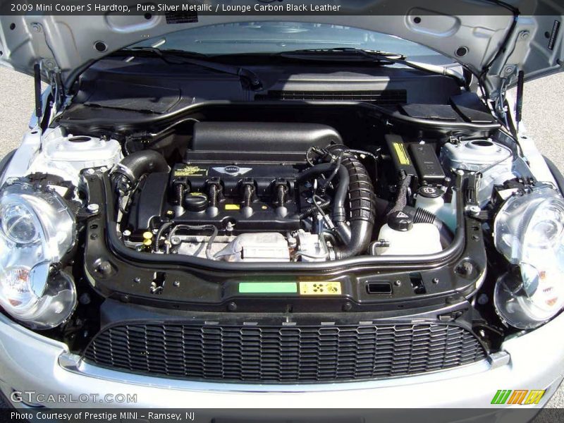 Pure Silver Metallic / Lounge Carbon Black Leather 2009 Mini Cooper S Hardtop