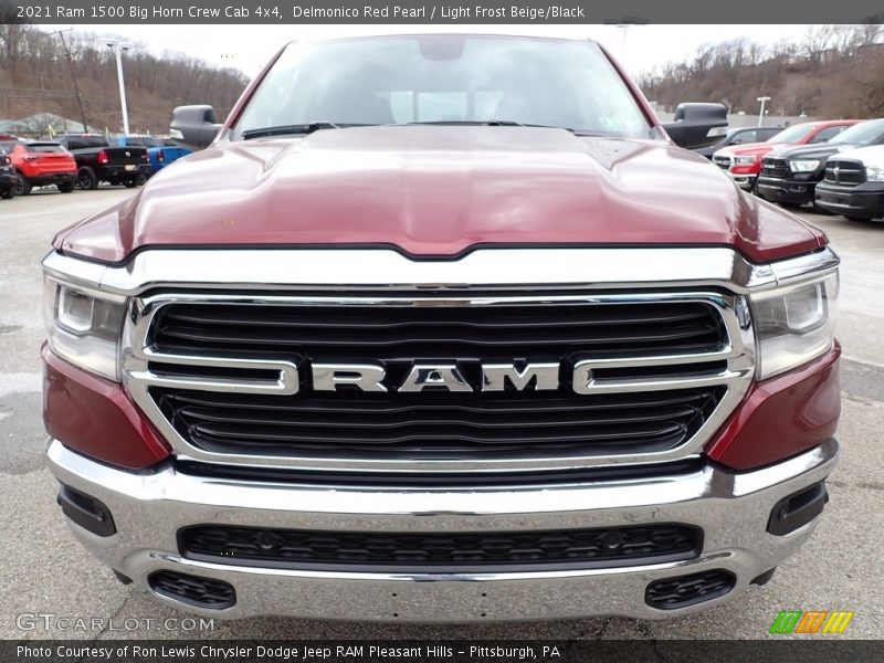 Delmonico Red Pearl / Light Frost Beige/Black 2021 Ram 1500 Big Horn Crew Cab 4x4