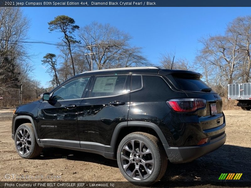 Diamond Black Crystal Pearl / Black 2021 Jeep Compass 80th Special Edition 4x4