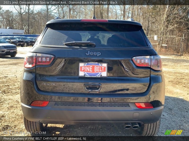 Diamond Black Crystal Pearl / Black 2021 Jeep Compass 80th Special Edition 4x4